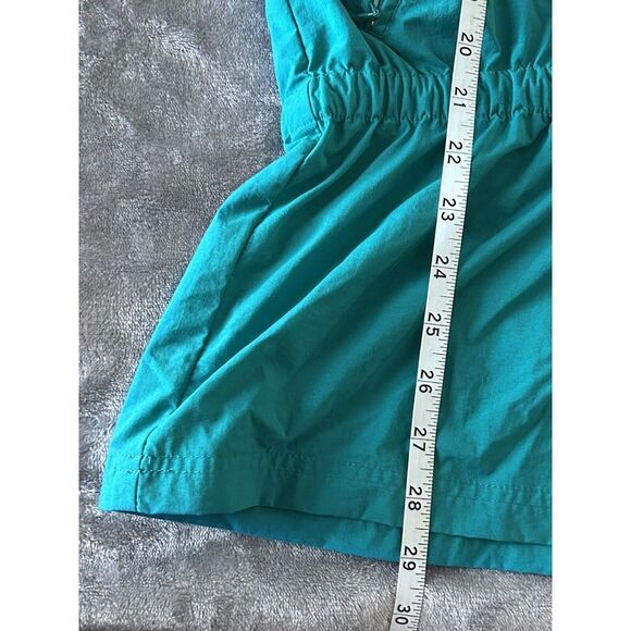 Vintage Nike Jacket Womens Large Teal Mesh Lined Hooded Anorak Rain Wind Coat - Picture 8 of 8